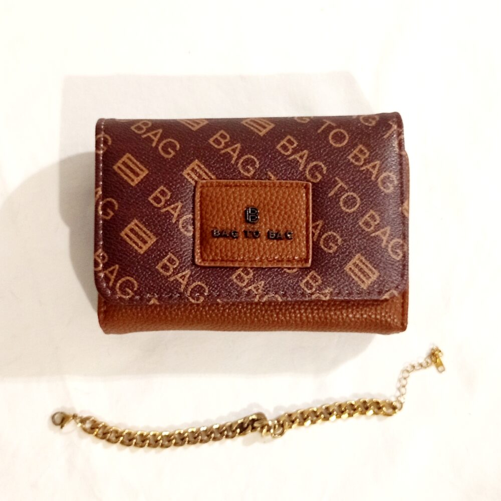 Bag to bag πορτοφόλι καφέ.