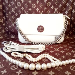 Bag to bag λευκό τσαντάκι χιαστί.