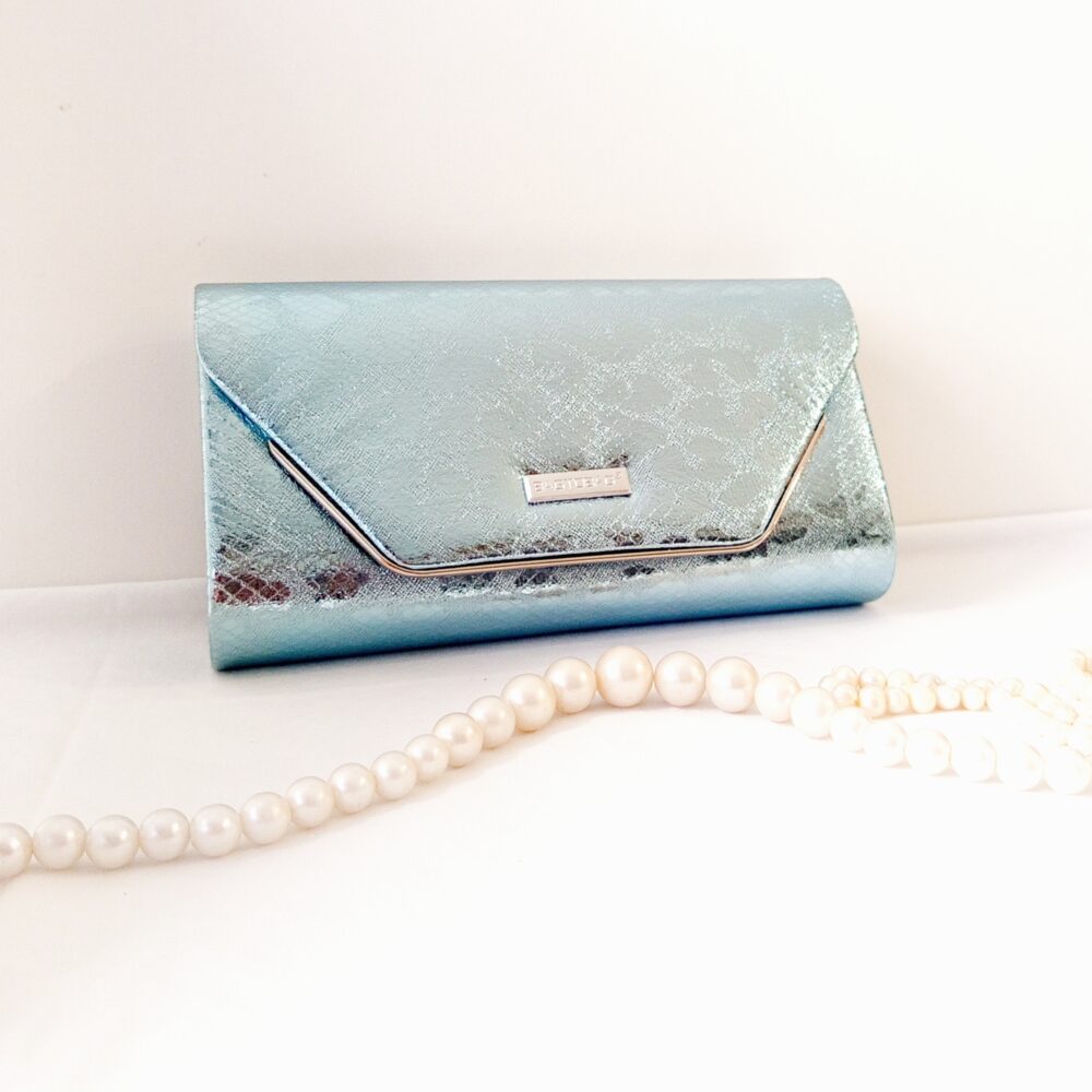 Bag to bag γυναικείο βραδινό τσαντάκι φάκελος / Metallic Clutch.
